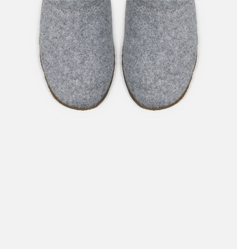 Womens Slippers Grey - Sorel Nakiska™ Scuff - 587012-NWZ